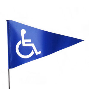Banderin para sillas de ruedas movilidad reducida
