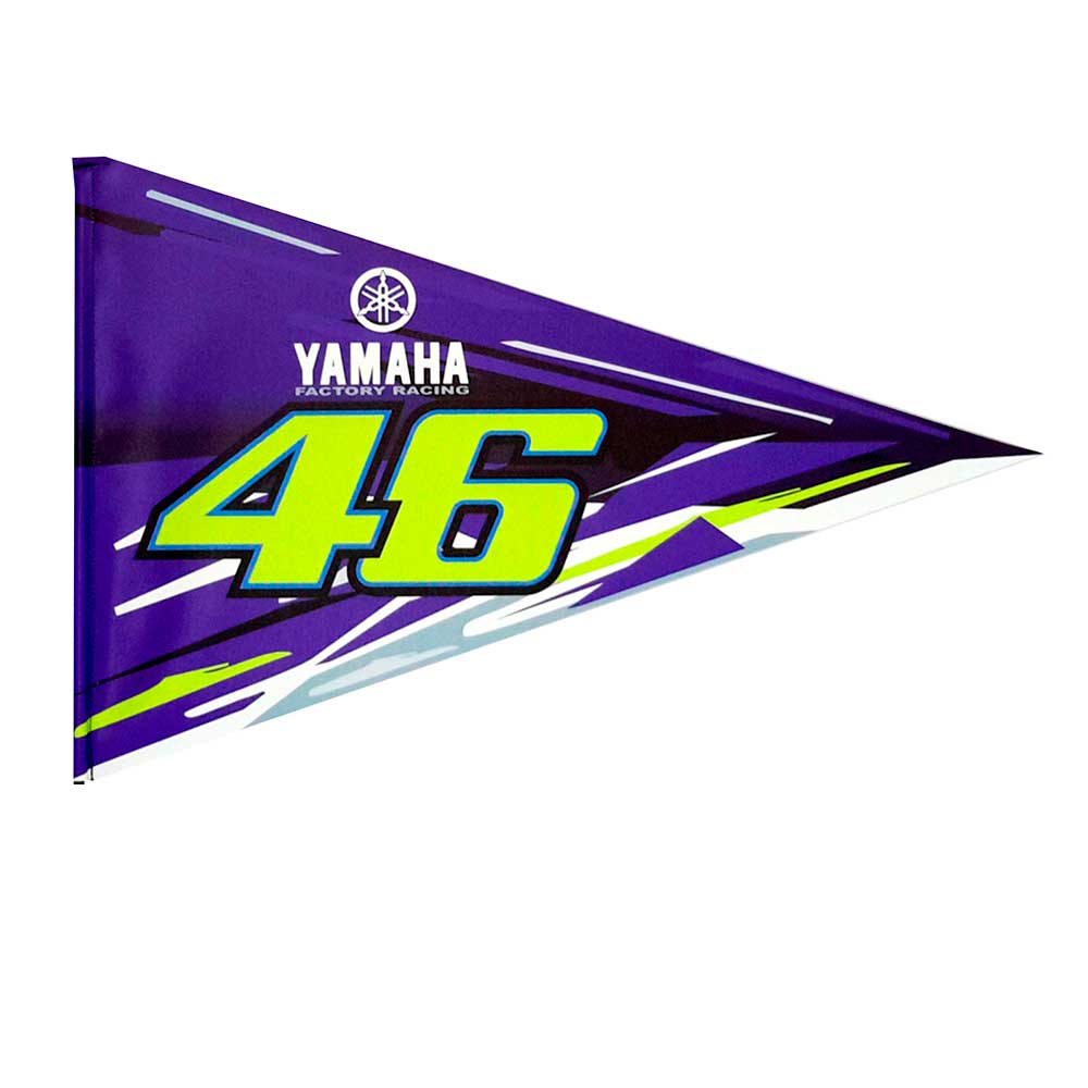 banderin de yamaha 46 para moto, bici y cuatrimoto