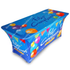Mantel spandex de Cumpleaños para eventos y celebraciones empresariales